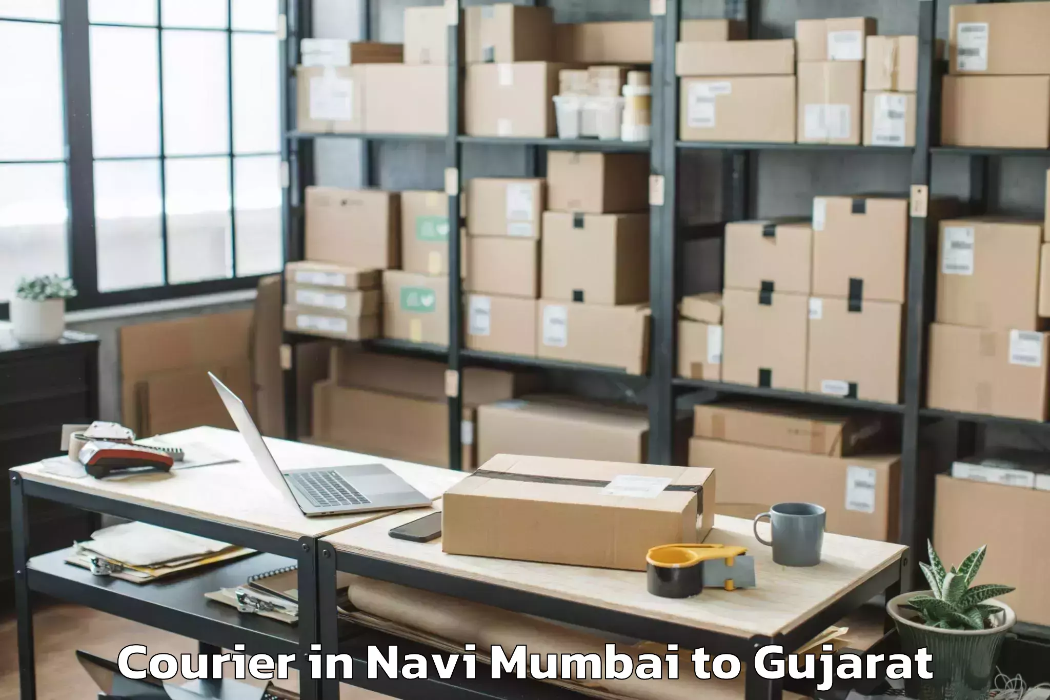 Book Navi Mumbai to Dantiwada Courier Online